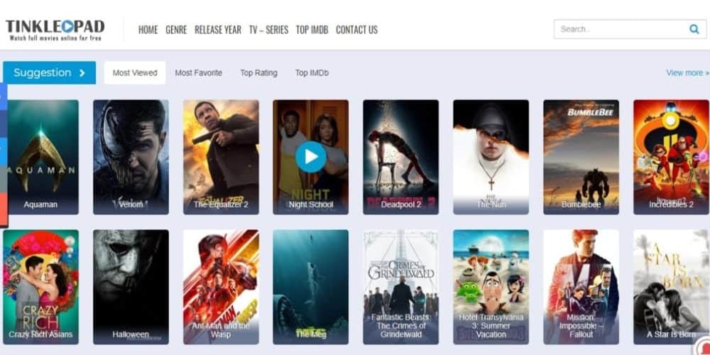 Tinklepad - Watch Free Movies Online, Best Alternatives to Tinklepad